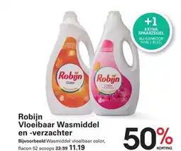 Sligro Robijn vloeibaar wasmiddel en -verzachter aanbieding