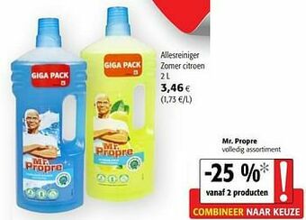 Colruyt Mr. propre allesreiniger zomer citroen aanbieding