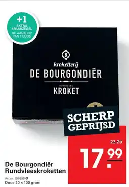 Sligro De bourgondiër rundvleeskroketten aanbieding