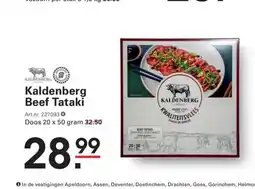 Sligro Kaldenberg beef tataki aanbieding