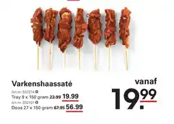 Sligro Varkenshaassaté aanbieding