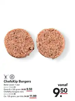 Sligro Chefskip burgers aanbieding