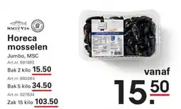Sligro Horeca mosselen aanbieding