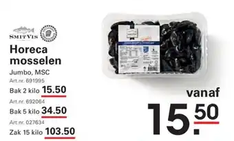 Horeca mosselen