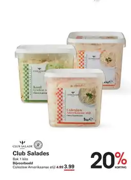 Sligro Club salades aanbieding