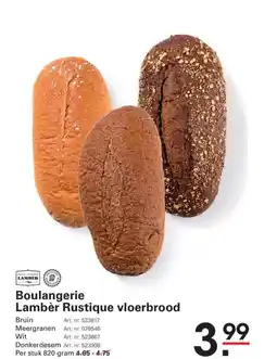 Sligro Boulangerie lambèr rustique vloerbrood aanbieding