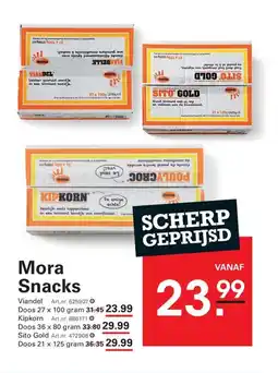 Sligro Mora snacks aanbieding