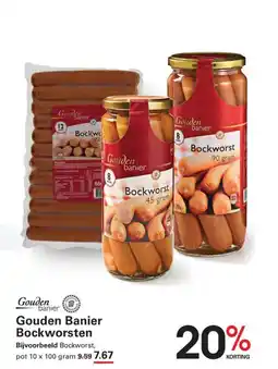 Sligro Gouden banier bockworsten aanbieding