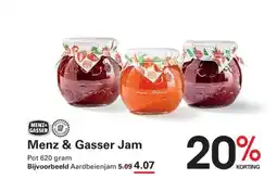 Sligro Menz & gasser jam aanbieding