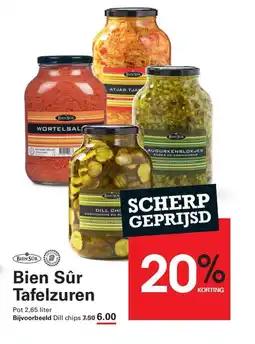 Sligro Bien sûr tafelzuren aanbieding