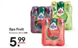 Sligro Spa fruit aanbieding