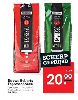 Sligro Douwe egberts espressobonen aanbieding