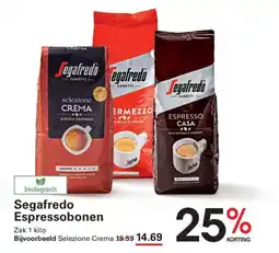 Sligro Segafredo espressobonen aanbieding