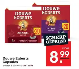 Sligro Douwe egberts capsules aanbieding