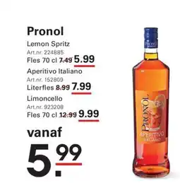 Sligro Pronol aanbieding