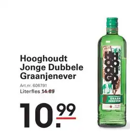 Sligro Hooghoudt jonge dubbele graanjenever aanbieding