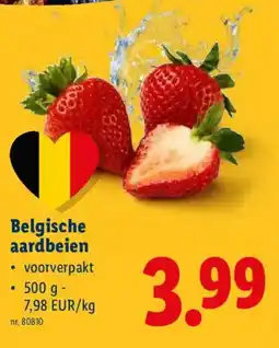 Lidl Belgische aardbeien aanbieding