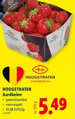 Lidl Hoogstraten Aardbeien aanbieding