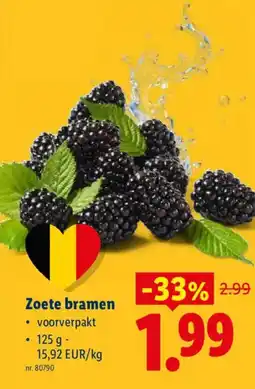 Lidl Zoete bramen aanbieding