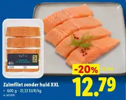 Lidl Zalmfilet zonder huid XXL aanbieding