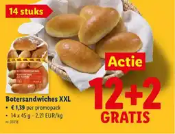 Lidl Botersandwiches XXL aanbieding