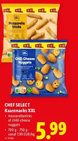 Lidl Chef select Kaassnacks XXL aanbieding