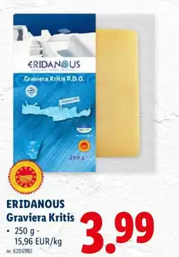Lidl Eridanous Graviera Kritis aanbieding
