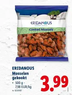 Lidl Eridanous Mosselen gekookt aanbieding