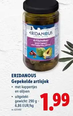 Lidl Eridanous Gepekelde artisjok aanbieding