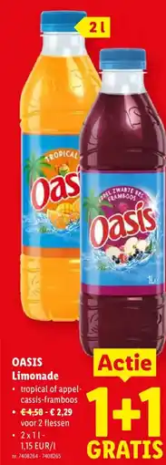 Lidl Oasis Limonade aanbieding