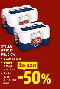 Lidl Stella Artois Pils aanbieding