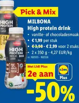 Lidl Mibona High Protein Drink aanbieding