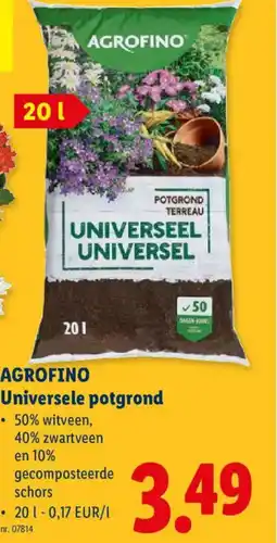 Lidl Agrofino Universele potgrond aanbieding