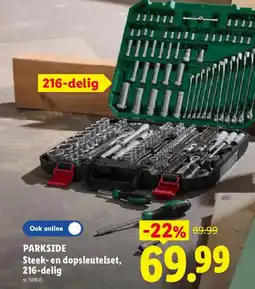 Lidl Parkside Steek en dopsleutelset aanbieding