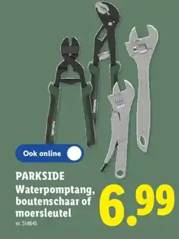 Lidl Parkside Waterpomptang aanbieding