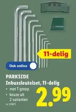 Lidl Parkside Inbussleutelset aanbieding