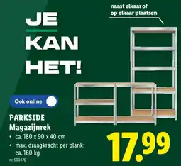 Lidl Parkside Magazijnrek aanbieding