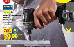 Lidl Parkside performance Accu Slagschroevendraaier, 20 V aanbieding