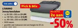 Lidl Livarno Jersey hoeslaken aanbieding