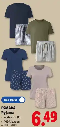 Lidl Esmara Pyjama aanbieding