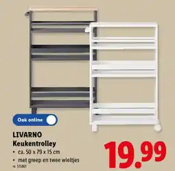 Lidl Livarno Keukentrolley aanbieding