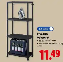 Lidl Livarno Opbergrek aanbieding