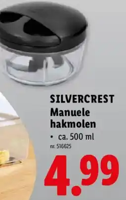 Lidl Silvercrest Manuele hakmolen aanbieding