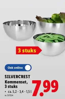 Lidl Silvercrest kommenset aanbieding