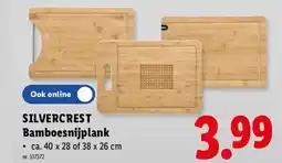 Lidl Silvercrest bamboesnijplank aanbieding