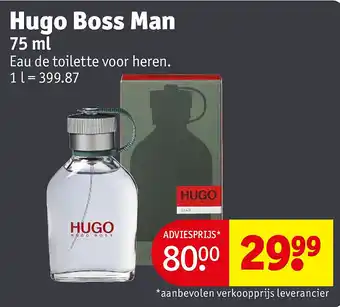 Kruidvat Hugo Boss Man aanbieding