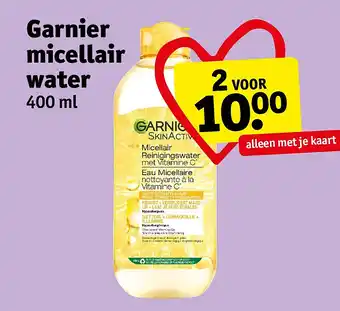 Kruidvat Garnier micellair water aanbieding
