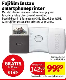 Kruidvat Fujifilm Instax smartphoneprinter aanbieding
