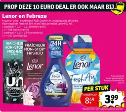 Kruidvat Lenor en Febreze aanbieding