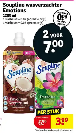 Kruidvat Soupline wasverzachter Emotions aanbieding